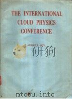 THE INTERNATIONAL CLOUD PHYSICS CONFERENCE（ PDF版）