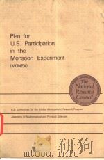 Plan for U.S. Participation in the Monsoon Experiment(MONEX) PDF电子版封面