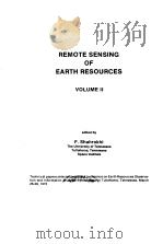 REMOTE SENSING OF EARTH RESOURCES VOLUME II（ PDF版）