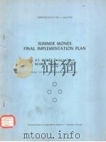 SUMMER MONEX FINAL IMPLEMENTATION PLAN（ PDF版）