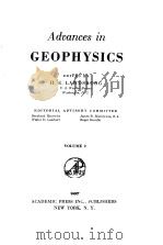 Advances in GEOPHYSICS VOLUME 2（ PDF版）