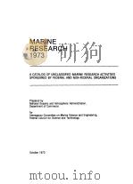 MARINE RESEARCH 1973 PDF电子版封面