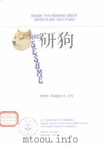 SESAME 1979 WORKING GROUP REPORTS AND FIELD PLANS（ PDF版）