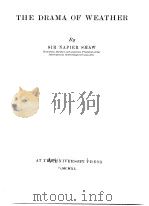 THE DRAMA OF WEATHER PDF电子版封面