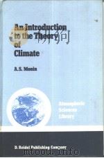 AN INTRODUCTION TO THE THEORY OF CLIMATE（ PDF版）