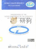 PROCEEDINGS OF THE ACSYS CONFERENCE ON THE DYNAMICS OF THE ARCTIC CLIMATE SYSTEM（ PDF版）