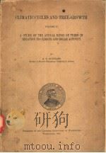 CLIMATIC CYCLES AND TREE-GROWTH VOLUME Ⅱ（ PDF版）