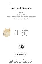 Aerlsol Science PDF电子版封面