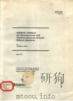 Similarity Solutions for Homogeneous and Nonhomogeneous Aerosol Balance Equations（ PDF版）