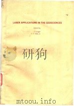 LASER APPLICATIONS IN THE GEOSCIENCES（ PDF版）