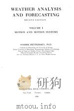 WEATHER ANALYSIS AND FORECASTING  VOLUME Ⅰ  MOTION AND MOTION SYSTEMS（ PDF版）