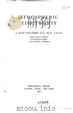 ATMOSPHERIC ELECTRICITY（ PDF版）