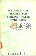 Mathematical Models for Surface Water Hydrology（ PDF版）