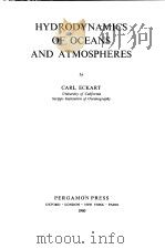 HYDRODYNAMICS OF OCEANS AND ATMOSPHERES（ PDF版）