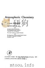 Atmospheric Chemistry（ PDF版）