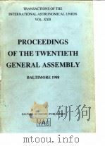 PROCEEDINGS OF THE TWENTIETH GENERAL ASSEMBLY(BALTIMORE 1988)（ PDF版）