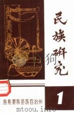 民族研究 1 PDF电子版封面 海南黎族苗族自治州民族研究所编