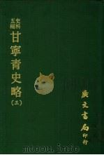 史料五编  甘宁青史略  3（ PDF版）