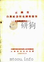 云南省白族社会调查报告（1963 PDF版）