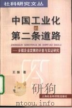 中国工业化的第二条道路  乡镇企业发展的计量与实证研究（1999 PDF版）