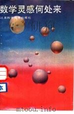 数学灵感何处来 1988 PDF电子版封面 7534503876 朱成杰编著