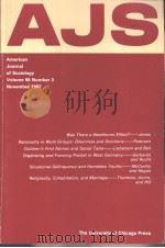 American Journal of Sociology 1992 Vol.98 No.3（ PDF版）