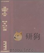 THE AMERICAN JOURNAL OF SOCIOLOGY VOL.43 No4 1938（ PDF版）