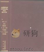 AMERICAN SOCIOLOGICAL REVIEW V.11 No3 1946 PDF电子版封面 中国社会科学院社会学所
