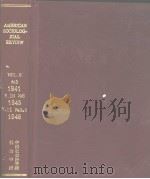 AMERICAN SOCIOLOGICAL REVIEW V.11 No6 1946（ PDF版）