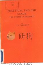 PRACTICAL ENGLISH USAGE FOR OVERSEAS STUDENTS（ PDF版）