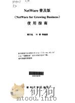 NetWare普及版 NetWare for Growing Business 使用指南 1999 PDF电子版封面 7900617760 傅宇旭等编著