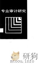 专业审计研究（1991 PDF版）