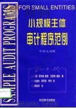 小规模主体审计程序范例 中英文对照 1998 PDF电子版封面 7505813110 (澳)菲利普·里德(Philip Read),(澳)史密斯·