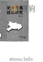 湖北发展战略研究 1989 PDF电子版封面 756220456X 冀学金