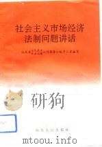 社会主义市场经济法制问题讲话（1993 PDF版）