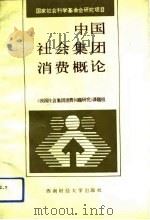 中国社会集团消费概论 1991 PDF电子版封面 7810172921 《我国社会集团消费问题研究》课题组编