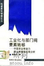 工业化与部门间要素转移  中国农业劳动力就业转移的宏观分析（1994 PDF版）