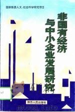 非国有经济与中小企业发展研究 1995 PDF电子版封面 722403844X 何炼成,赵守国主编