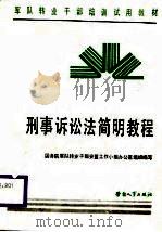 刑事诉讼法简明教程（1987 PDF版）