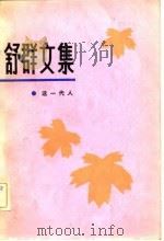 舒群文集 第4卷 这一代人 1982 PDF电子版封面 10158·604 舒群著