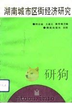 湖南城市区街经济研究（1992 PDF版）