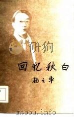 回忆秋白（1984 PDF版）