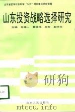 山东投资战略选择研究（1999 PDF版）