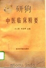 中医临床精要 1994 PDF电子版封面 7536921837 王三虎,刘吉祥主编