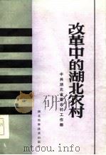 改革中的湖北农村 1985 PDF电子版封面 中共湖北省委农村工作部编