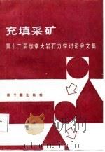 充填采矿——第十二届加拿大岩石力学讨论会文集（1987年07月第1版 PDF版）