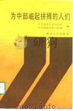 为中部崛起拼博的人们（1988 PDF版）