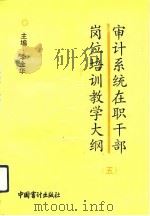 审计系统在职干部岗位培训教学大纲  5（1992 PDF版）
