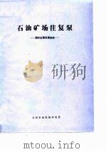 石油矿场往复泵-国外近斯发展综述（ PDF版）