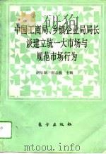 中国工商局、乡镇企业局局长谈建立统一大市场与规范市场行为 1994 PDF电子版封面 7506005158 胡尔湖,谢志强主编